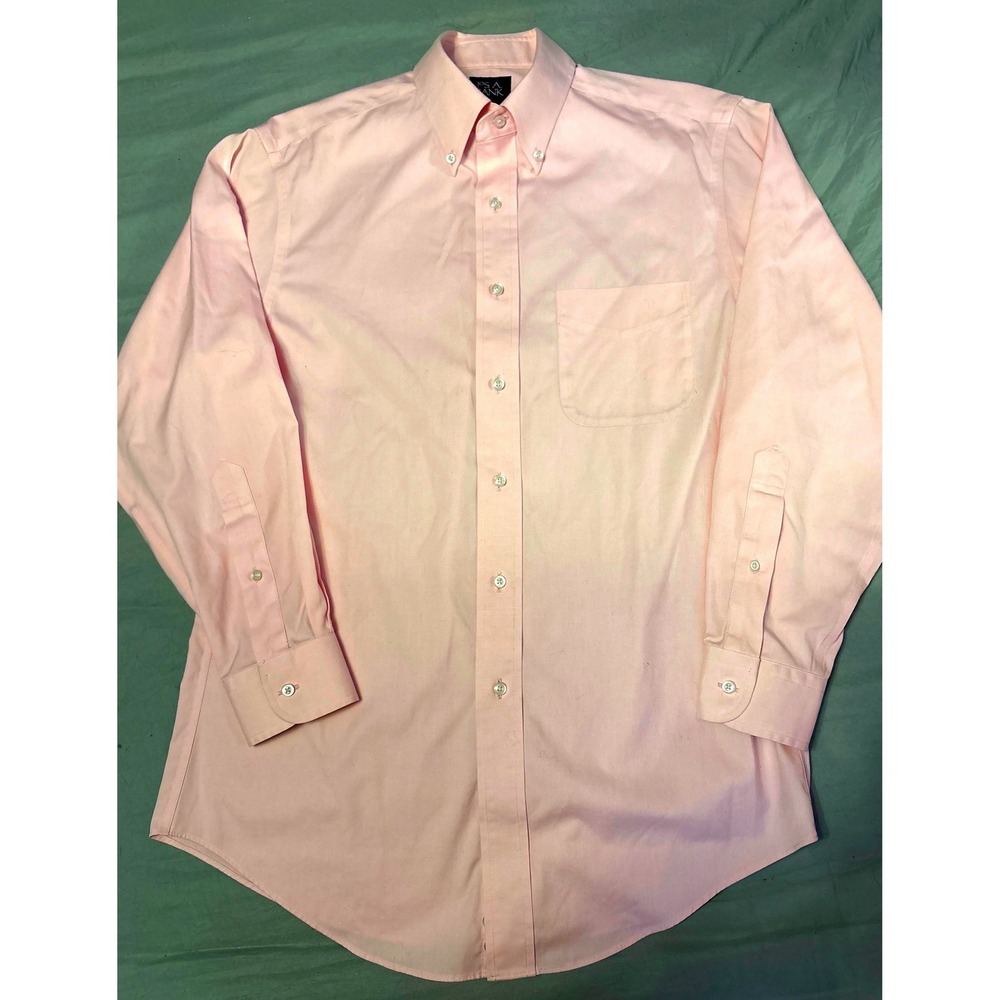 Jos A Bank Pink Button Down Dress Shirt Tailored Fit 15 1/2 32